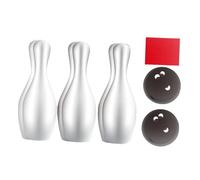 Fenteer 10 Pezzi Gioco Bowling Bambini Set Giocattolo Bowling Pista Mini Bocce con Birilli E Palla per attività Didattica Interattiva Adatto a Feste Giochi in, 6 Birilli in Scatola