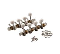 Fenteer 2pcs 4L 4R String Tuning Pegs Guitar Machine Machine Knobs Mandolina Tuning PEGS PEGS CHITARING PEGS per MANDOLIN Accessorio, Argento