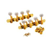 Fenteer 2pcs 4L 4R String Tuning Pegs Guitar Machine Machine Knobs Mandolina Tuning PEGS PEGS CHITARING PEGS per MANDOLIN Accessorio, Oro