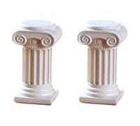 Fenteer 2X Statue di pilastri Statue di colonne Romane Sculture in Resina per Interni ed Esterni, Style C