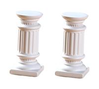 Fenteer 2X Statue di pilastri Statue di colonne Romane Sculture in Resina per Interni ed Esterni, Style a