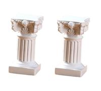 Fenteer 2X Statue di pilastri Statue di colonne Romane Sculture in Resina per Interni ed Esterni, Style B