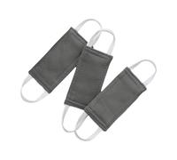 Fenteer 3 Pezzi Cuscino per Chiudiporta Imbottito Copri Serratura per Porta Tessuto Oxford Multifunzionale per Biblioteca con Cinghie Flessibili 10 Cm X 5 Cm, Grigio Scuro