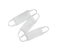 Fenteer 3 Pezzi Cuscino per Chiudiporta Imbottito Copri Serratura per Porta Tessuto Oxford Multifunzionale per Biblioteca con Cinghie Flessibili 10 Cm X 5 Cm, Bianco