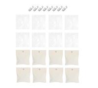 Fenteer 8X Sacchi per Pesi per Tende Vuoti con Sacchetti Trasparenti in PE per, Clip Non Riempiti per Tovaglie, Giardino, Finestra, Terrazza