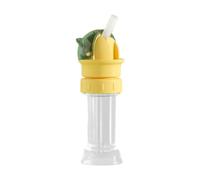 Fenteer Adattatore per tappo per cannuccia per bottiglia d'acqua 2 in 1, tappo per cannuccia per bere, tappo per bottiglia di succo per bambini, Verde