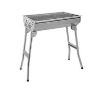 Fenteer Barbecue Pieghevole, griglia a Carbone, Barbecue in Metallo, fornace da Campeggio, da Esterno, per Spiaggia, Viaggi, Forniture da Giardino, M