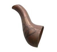 Fenteer Beccuccio di ricambio per bollitore da tè in rame, accessori per la cucina, lungo, curvo, facile da pulire, beccuccio versatore per bollitore, parte, 8.5x3.5 Centimetri