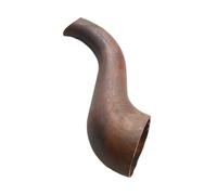 Fenteer Beccuccio di ricambio per bollitore da tè in rame, accessori per la cucina, lungo, curvo, facile da pulire, beccuccio versatore per bollitore, parte, 9x3 Centimetri