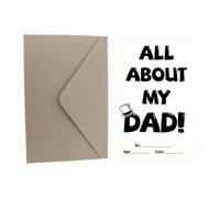 Fenteer Biglietto per La Festa Del Papà Cartolina Divertente E Regalo Creativo Da Compilare Realizzato in Robusto Cartoncino per Un Messaggio Adatto per Papà