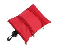 Fenteer Borsa da Golf Porta Palline Porta Tee Astuccio per Accessori E Custodia Oggetti in Tessuto Oxford Leggero Adatta per Golfisti Uomini E Donne, Rosso
