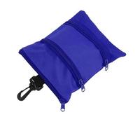 Fenteer Borsa da Golf Porta Palline Porta Tee Astuccio per Accessori E Custodia Oggetti in Tessuto Oxford Leggero Adatta per Golfisti Uomini E Donne, Blu