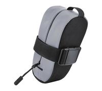 Fenteer Borsa portaoggetti a Cuneo per Bici da Strada e, sotto Il Sedile, Accessori per Ciclismo, Borsa da Viaggio Riflettente per Bici, Zaino, Argent Riflettente
