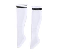 Fenteer Calzini in Scala 1/6, Accessori alla Moda, Casual ed Eleganti, per Bambole da Cosplay, Calzini Sportivi per Figure Femminili da 12 Pollici, Maglia a Righe Nera