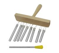 Fenteer Campanello a Portatile, Strumento, per Esibizioni Musicali, Da Tavolo, per Casa, Ufficio, Bambini, Insegnanti, Argento