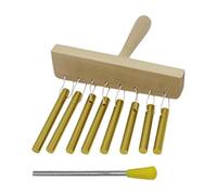 Fenteer Campanello a Portatile, Strumento, per Esibizioni Musicali, Da Tavolo, per Casa, Ufficio, Bambini, Insegnanti, Oro