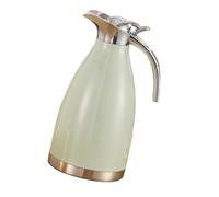 Fenteer Caraffa Termica per caffè con Coperchio Caraffa per Bevande da 2L Brocca Isolata a Doppia Parete in Acciaio Inox Dispenser per tè E Acqua Adatta per R, Verde Chiaro