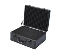 Fenteer Cassetta Portautensili Portatile in Alluminio con Rivestimento in Spugna, Custodia per Il Trasporto di Utensili Elettrici Leggeri E Bloccabili, Nero, 34.5x27x15 Cm