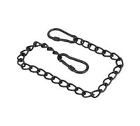 Fenteer Catena Estensibile per Sedia Sospesa Catena Robusta per Sacco da Boxe Estensore Catena con Moschettoni Catena in Acciaio Regolabile per Uso Interno E, Nero, 660 Mm