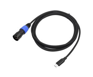Fenteer Cavo Da USB C a Maschio XLR Facile Da Usare per Le Prestazioni Ad Alte Prestazioni Laptop Telefonico Al Cavo Maschio XLR per Il Mixer, 300 Cm
