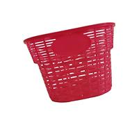 Fenteer Cestino per Bici per Bambini, Cestino per, Leggero, Montaggio sul Manubrio, Portaoggetti Anteriore E Posteriore, Portapacchi per Bicicletta, Rosso