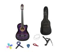 Fenteer Chitarra Acustica Chitarra Classica 6 Corde in Nylon Chitarra Leggera con Tacche per Prestazioni per Adulti per Esami di Viaggio per Principianti, Viola