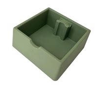 Fenteer Coffee Knock Box Contenitore per Fondi di Caffè Espresso Accessorio Pratico in Silicone Resistente Facile Da Pulire Adatto per Cucina Bar Caffetteria, Verde