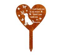 Fenteer Commemorativa a Forma di Cuore da Giardino, Palo da Giardino Impermeabile per La Commemorazione della Simpatia, per Il Cimitero del Cortile, B