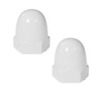 Fenteer Copribulloni per WC in Ceramica Da 2 Pezzi, Facili Da Installare, Decorativi, Utili, Alla Moda, per Il Bagno, Bianco