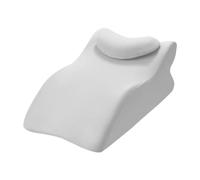 Fenteer Cuscino a cuneo per letto, leggero, ergonomico, alla moda, per massaggio a faccia in giù, per rilassarsi e dormire, Grigio Chiaro