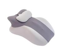 Fenteer Cuscino per gambe, per il tempo libero, facile da pulire, versatile, alla moda, supporto per gambe, cuscino in memory foam per schienale, soggiorno, Grigio