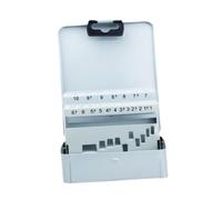 Fenteer Custodia per Punte Elicoidali Scatola Porta Punte Organizzatore Contenitore Indicizzato in Ferro Robusto per Proteggere Utensili Adatto per, 19 Slot