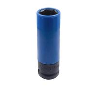 Fenteer Dado Ruota Rimozione Bulloni Chiave Bussola Impact Acciaio Resistente con Protezione Nylon Adatto per Auto Camion SUV Bici Manutenzione Pneumatic, Blu, 17mm