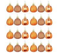 Fenteer Decorazione da appendere alla zucca, decorazione per festival, pendente arancione per casa in stile fattoria, 24 Pezzi