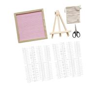 Fenteer Decorazione Da Scrivania in Feltro con Lettere, Lavagnetta Intercambiabile con Lettere, Numeri E Simboli per Ristoranti, Hotel E Arredamenti in Stile, Rosa