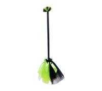 Fenteer Decorazione per la casa stregata, Scopa per Bambini, Decorazioni Creative per la casa, Bastoncini Volanti per Feste, Scope per Foto, Feste danzanti, Verde