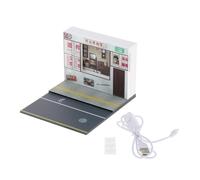 Fenteer Diorama Scenery Espositore Modello Auto 1 64 Parcheggio Miniatura PVC LED Vetrina Scenario Modelli Stradali Decorazione Fotografia Commemorazione 10c, Studio Fotografico