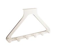 Fenteer Gancio per Asciugamani Da Appendere Alla Porta, a Forma di Triangolo, Decorazione per La Casa, Gancio Leggero per Appendere Borse Da Bagno, Crema