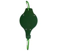 Fenteer Gancio Piante Retrattile Piante Puleggia Estensibile Metallo PP Flessibile Adatto per Sospensione Piante Decorazione Domestica Organizzazion, Verde Chiaro