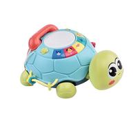 Fenteer Giocattoli musicali per bambini a forma di che gattona, giocattoli per il tempo a pancia in giù, luminosa multifunzione che