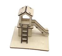 Fenteer Giocattoli scientifici, Kit di Blocchi di Legno per Costruzioni, Modello di Scivolo per Bambini, per l'asilo, Ragazzi e Ragazze, Regali per la