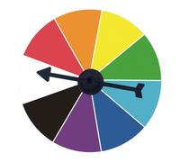 Fenteer Giradischi Porta da Parete, Materiale per Feste Riutilizzabile, Ruote dei, Ruota della Fortuna per attività Didattiche al Pub, Gioco della, Style a