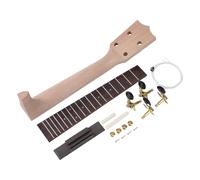 Fenteer Kit Fai Da Te per Costruire Un Ukulele con Collo E Tastiera in Legno Accessori per Strumenti Musicali Progetto Creativo Adatto per Principianti E App, 21 Inch