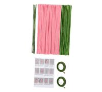 Fenteer Kit per Lavoretti con Fiori E Scovolini, Regalo di Nozze, Elegante Ornamento Decorativo, Accessorio per Foto, Creazione di Bouquet con Fili Floreali P, Kit per 10 Tulipani