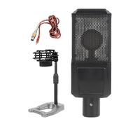 Fenteer Microfono Condensatore, Microfono Da Gioco Leggero Da Gioco Desktop a Basso Rumore Professionale E Portatile per Trasmissione in Diretta per Trasmissi, Nucleo Del Microfono Da 26 Mm