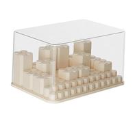 Fenteer Mini Action Figures Espositore Organizzatore Scaffale Trasparente Multiuso Vetrina Supporto Scatola di Immagazzinaggio per Scrivania