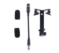 Fenteer Mini strumento microfono e kit di clip microfono a collo di cioto e clip condensatore a ciotoi di clip per violino per le prestazioni del palcoscenico, 3 Pin per Akg