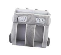 Fenteer Organizer per Pannolini Da Appendere, Portabottiglie per Cameretta Dei Bambini con Distributore di Fazzoletti, Giocattoli, Culle, Borsa Portaoggetti P, Grigio, Taglia unica bambino