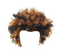 Fenteer Parrucca corta riccia per cosplay per Halloween, compleanno, Mescolare Il Colore