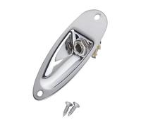 Fenteer Piastra Jack per Chitarra Elettrica Piastra Jack per Chitarra Jack Da 6,35 Mm Jack di Uscita Fai Da Te Stabile Jack di Uscita per Chitarra Professiona, Argent
